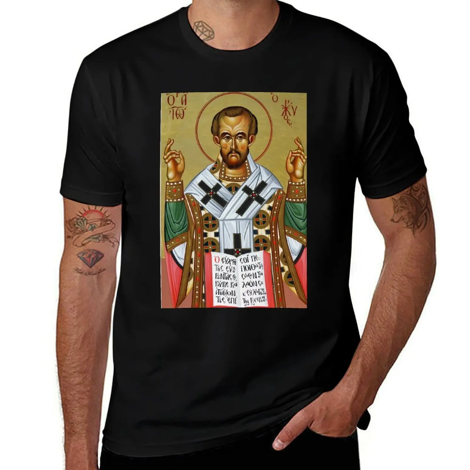 

St John Chrysostom T-Shirt t shirts for man cotton funny t shirts for man graphic cars T-Shirt