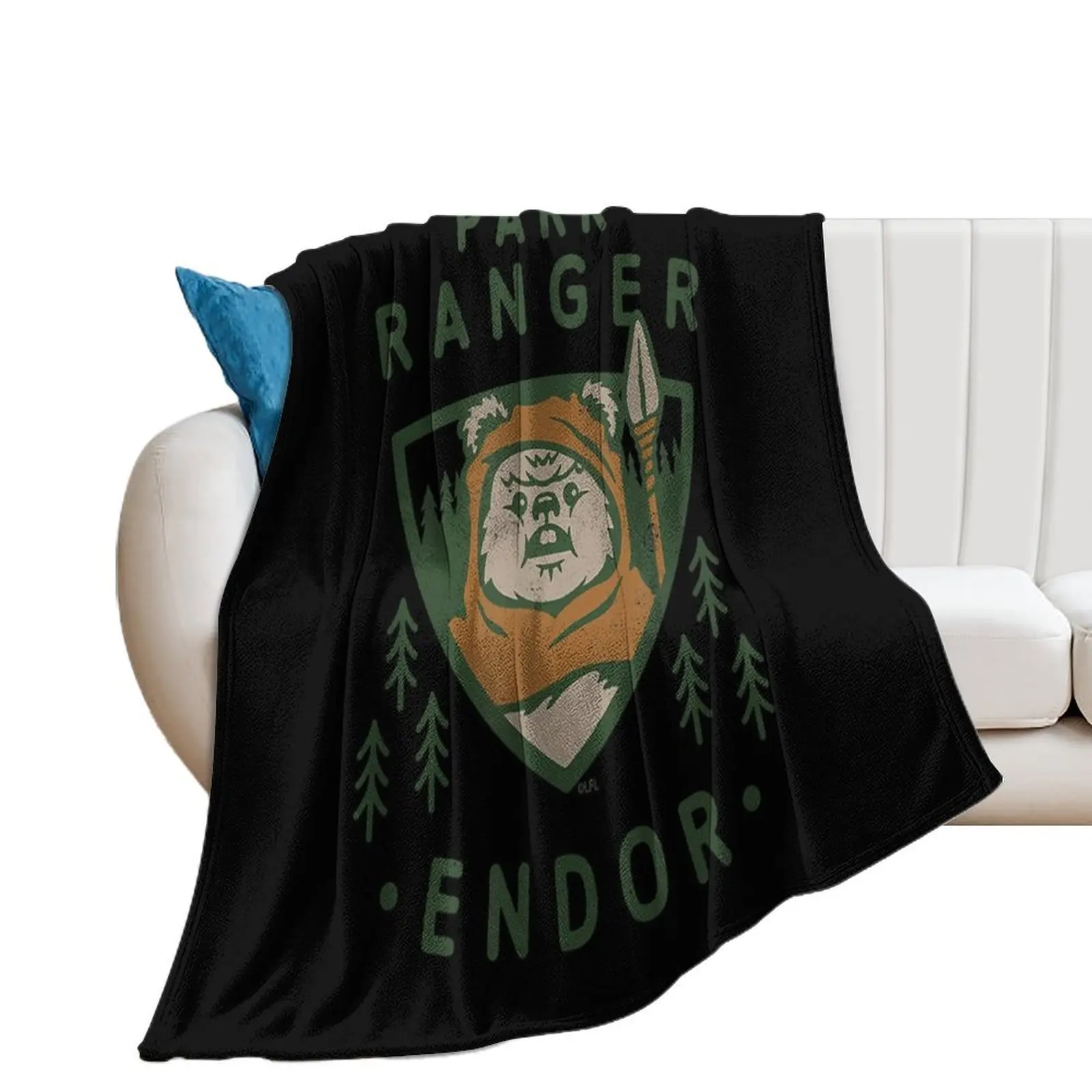 Ewok Park Ranger Endor Throw Blanket wednesday Thins Blankets