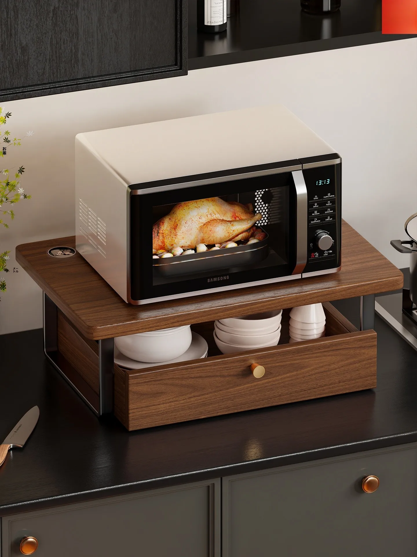 four-a-micro-ondes-extractible-en-bois-ra-rangement-de-cuisine-elfe-appareil-multifonctionnel-stockage-de-boulangerie-ra-lin-jia-xiaosi