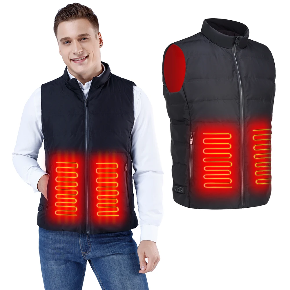 2024 Heated Mens Vest Woman Clothing Mens Jacket Heated Winter Vest for Women USB Electric Thermal Sprotwear for Hiking Camping