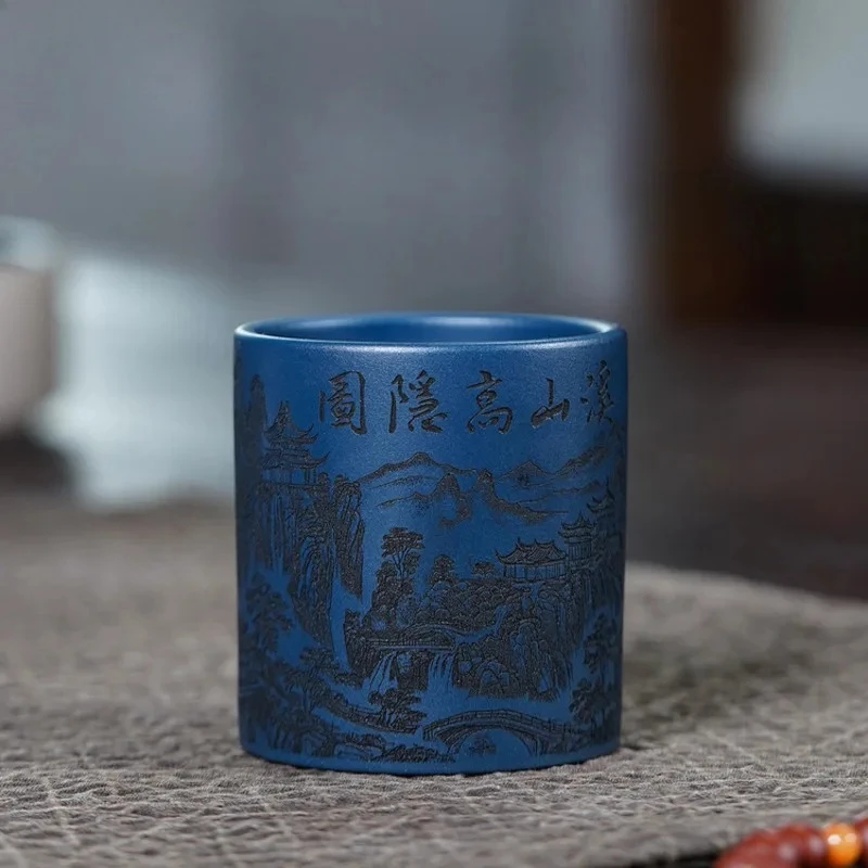 

Чайная чашка из исинской глины цзыша 170 мл, элегантная чаша для чая, чашка для дегустации чая, чашка для медитации, мастер-чашка Цзяньчжань, коллекционная чайная утварь, подарок