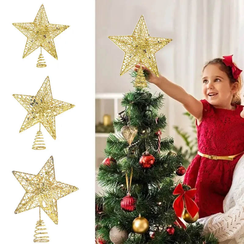 1 pc Christmas tree top star decoration grinch christmas decorations christmas tree topper navidad decoracion 2025