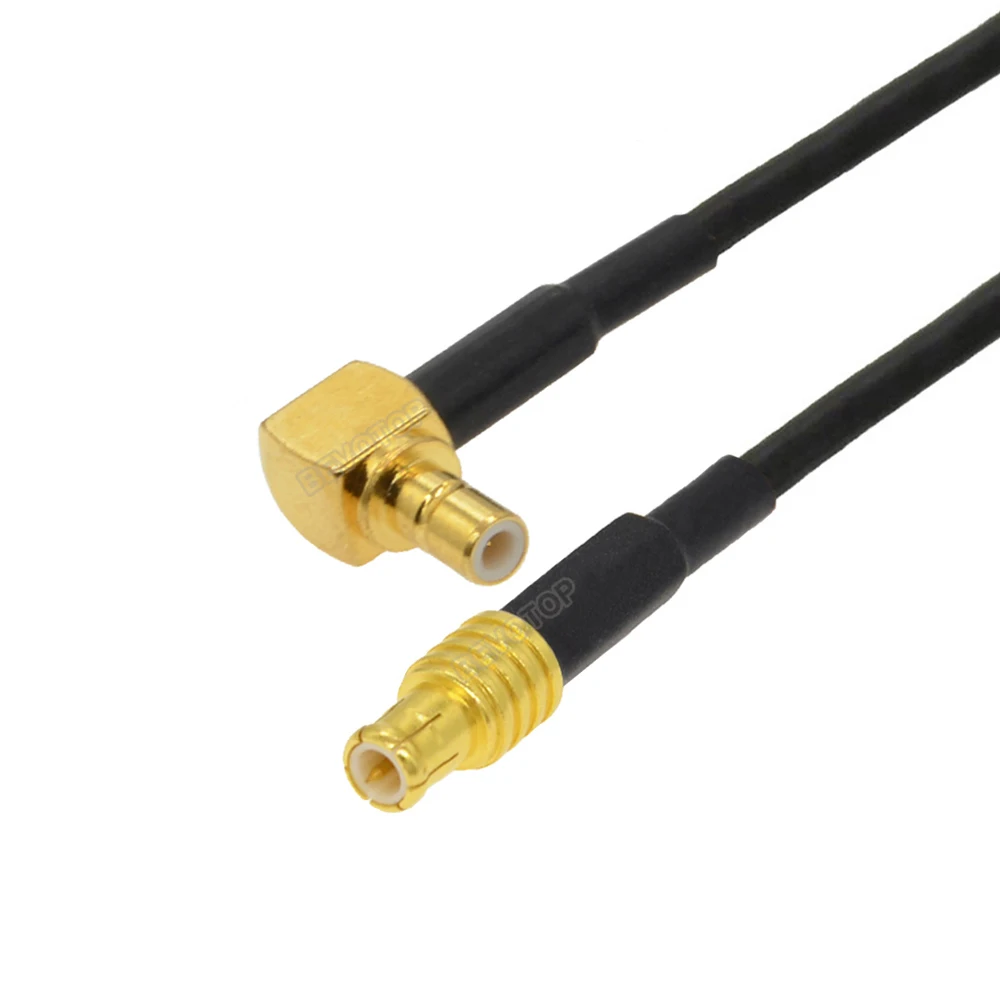 1Pcs SMB Female Right Angle Jack to MCX Male Plug Connector RG174 Pigtail 50 Ohm Extension Cable for DAB Aerial Antenna 5cm-10m