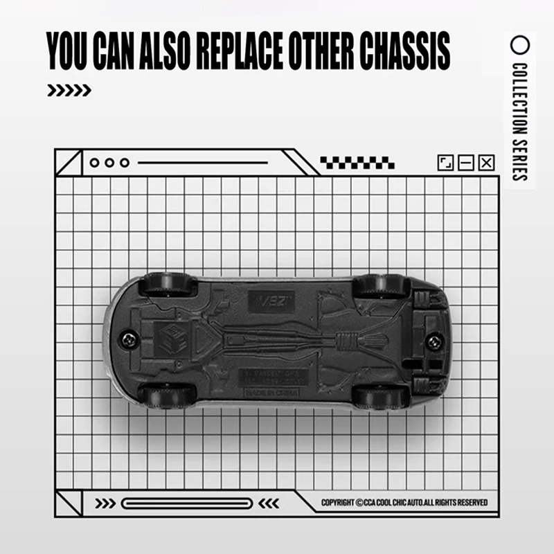 CCA MSZ 1:64 BMW Z4 M40i/M4/M850i/GT3 Transparent dust cover classic static car alloy die-casting car model collection gift toy