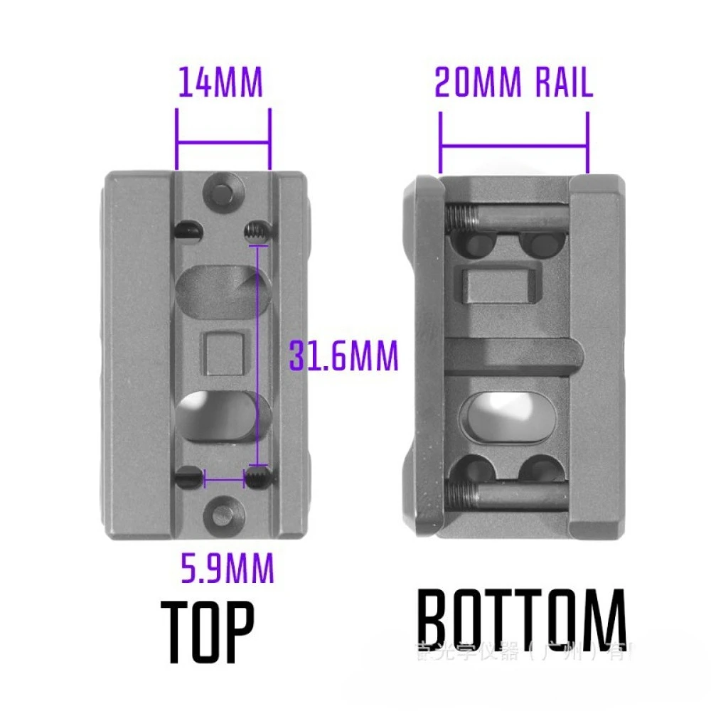جديد وحدة سريع الناهض جبل ل T002 T001 التكتيكية الادسنس R * MEO5 ريد دوت نطاق البصر العالمي زيادة قوس YR271 588 H1