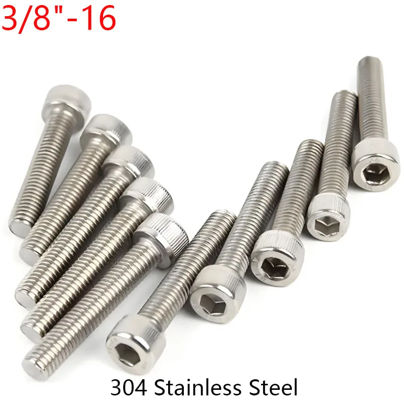 3/8"-16 304 Stainle…