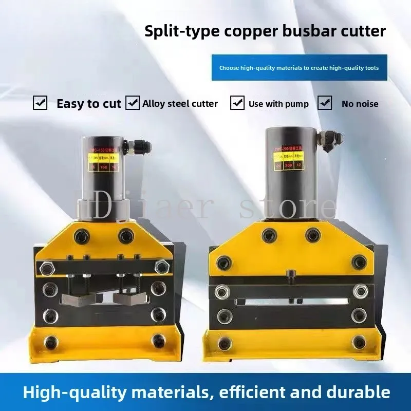 

Electric hydraulic cutting machine CWC-150200 copper and aluminum row manual cutting machine flat iron cutter busbar processing