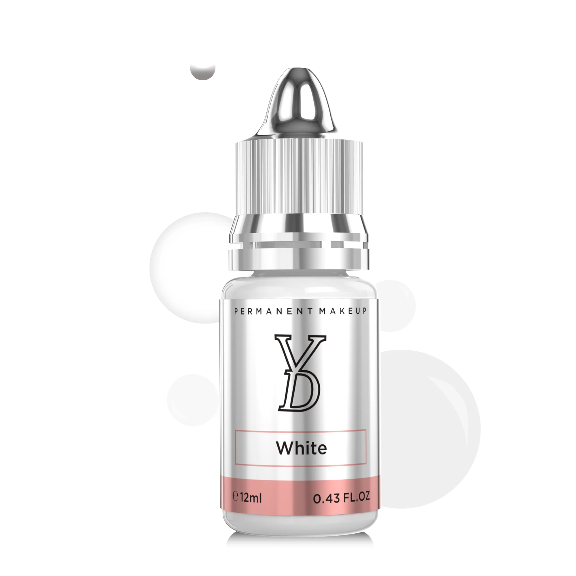 YD White-tinta de tatuaje profesional, pigmento de micropigmentación para arte corporal, suministros de maquillaje permanente, 12ML