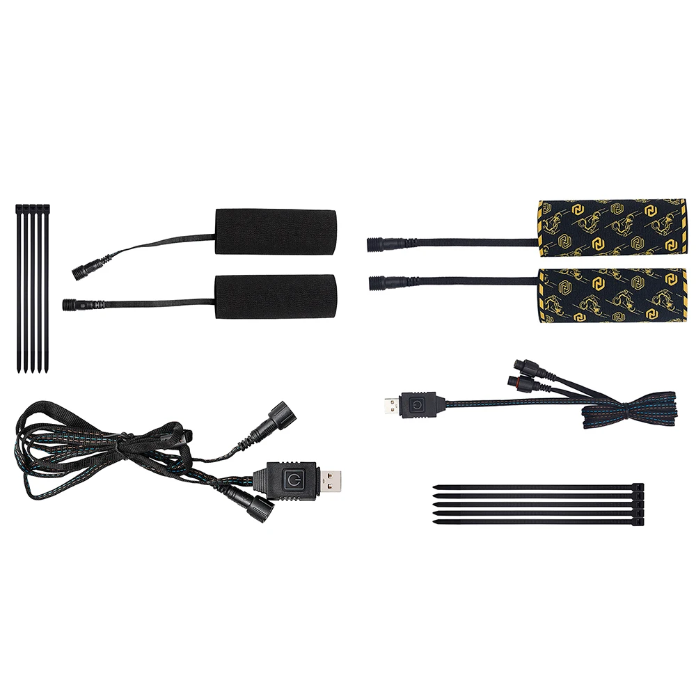 

2PCS Motorcycle Heated Grips Covers IP67 Waterproof Motorcycle Heated Grip Covers DC 5V 5.03*3.93in Grips Covers