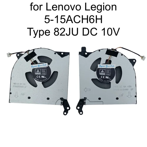 Ventilador de refrigeración CPU GPU para Lenovo Legion 5-15ACH6H tipo 82JU, R7000P Y7000P 2021 DC10V radiador enfriador de ordenador portátil para juegos 5H40S20304