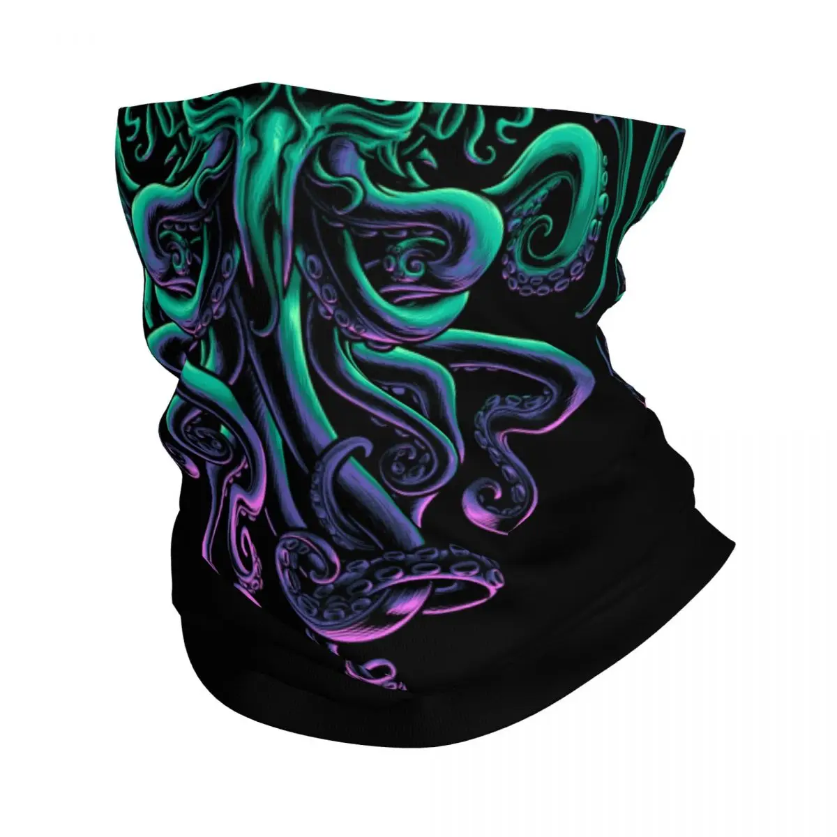 Cool H.P. Lovecraft Cthulhu Neck Gaiter Men Women UV Face Shield Winter The Old God of R'lyeh Bandana Scarf for Cycling