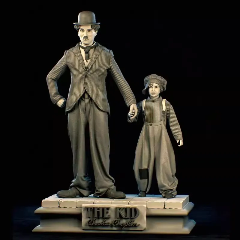 1/24  1/18  Resin Model Film Actors Man and Boy  Figure Unpainted No Color RW-1304