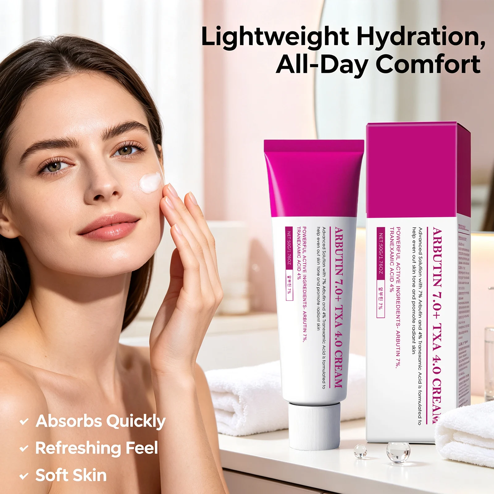 Arbutin Arbutin Face Cream Moisturizing Remove Freckles & Dark Spots Brightening Skin Tone Improve Dullness Niacinamide Whitening Cream - Aliexpress Deal