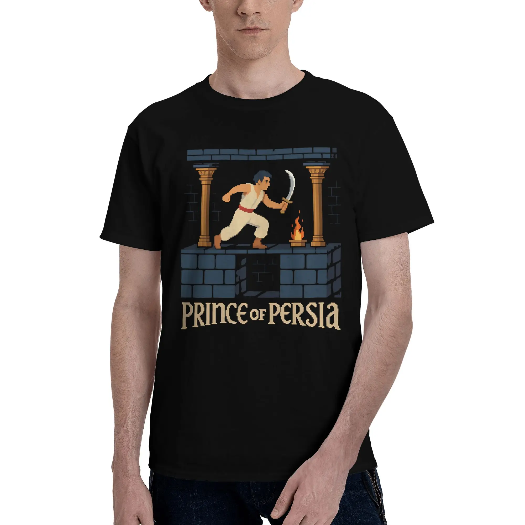 Graphic Printed Prince of Persia T Shirt For Unisex  Pure Cotton Tee Shirt Short Sleeve Clothing