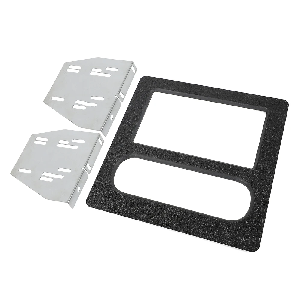 For Ford Mustang 90-93 Radio Relocation Decoration Border Relocation Double Din Trim Bezel Faceplate Installation Frame Kit