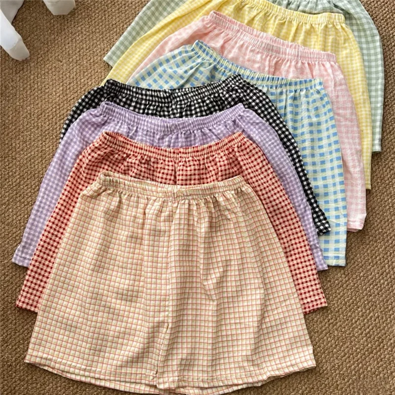 

Women Loose Shorts Summer Comfort Soft Short Pants Elastic Waist Boxer Shorts Y2K Pajamas Spwear Pants Student Sleeping Pants
