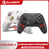 GameSir Cyclone 2 Wireless Controller Bluetooth Gamepad for Nintendo Switch 2/iPhone/Android with Hall Effect Joystick