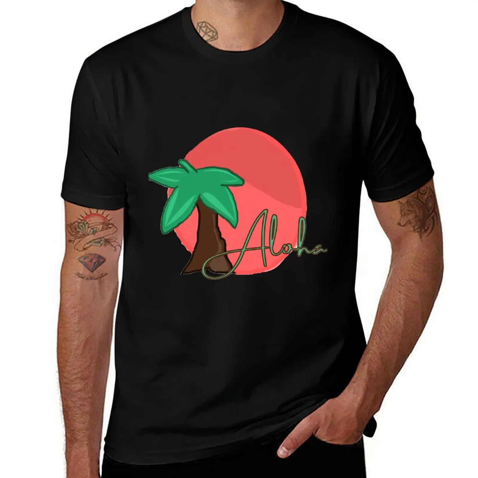 

aloha T-Shirt oversized t shirt blanks plus sizes mens t shirts pack