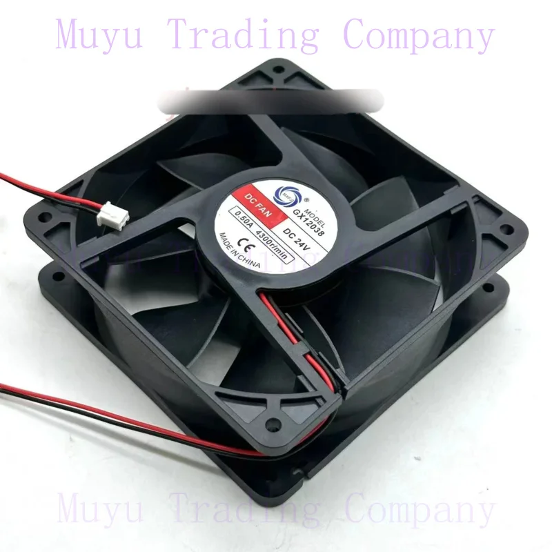 FOR MEIXING GX12038 DC 24V 0.50A 120x120x38mm 2-Wire Server Cooling Fan