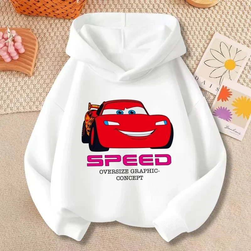 

Disney Children's Customized Lightning McQueen Cartoon Hoodie Comfortable and Versatile