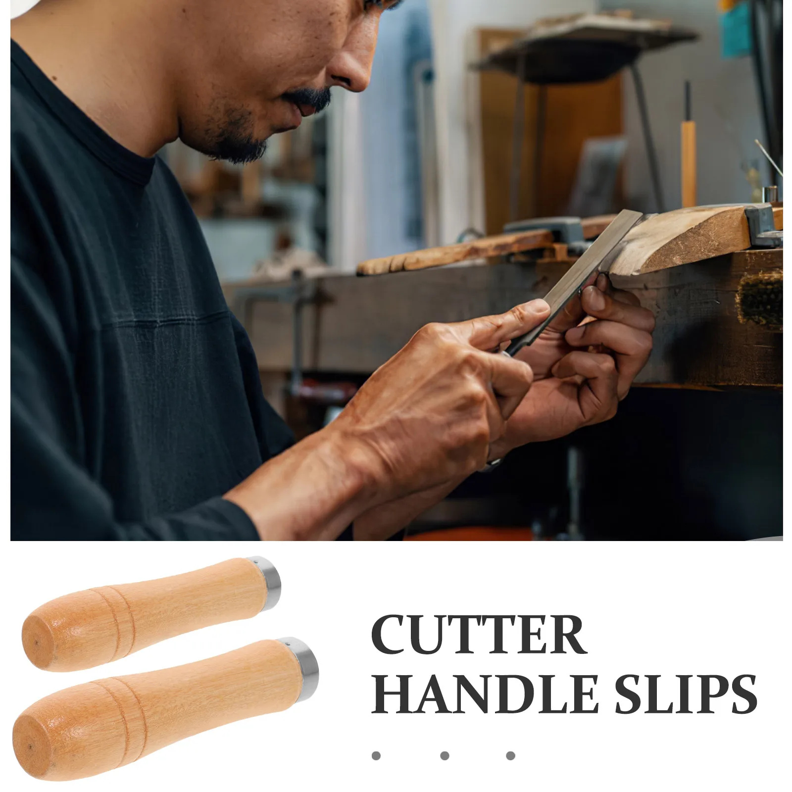 

10pcs Wood File Handles Sturdy Metal Collar Ergonomic Design Portable Rasp Tool Craft Making Replacement Accessories