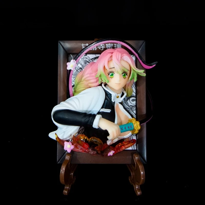 شيطان القاتل عمل الشكل Kanroji Mitsuri Rengoku Kyoujurou الإبداع إطار صور مغناطيس الثلاجة حلية 10 سنتيمتر