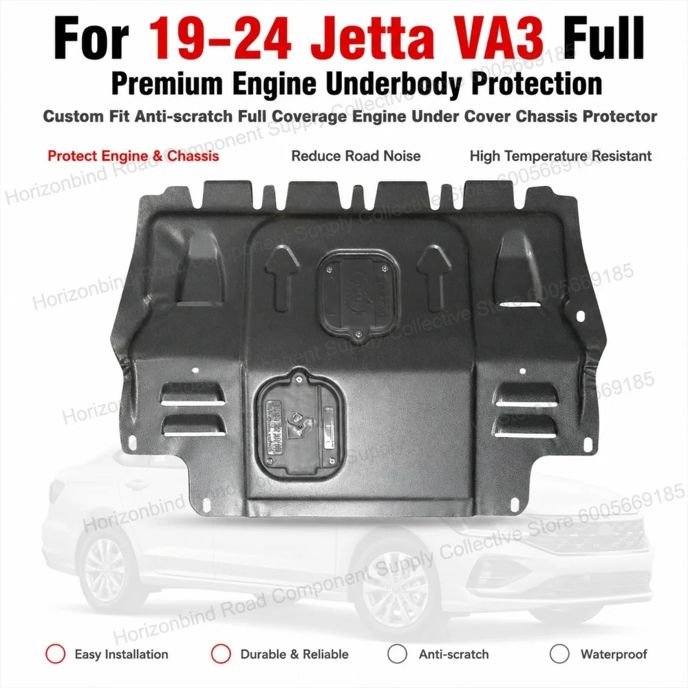 Engine Skid Plate Under Engine Guard For 19-24 Jetta VA3 Full Coverage Enhanced Protection Chassis Protector