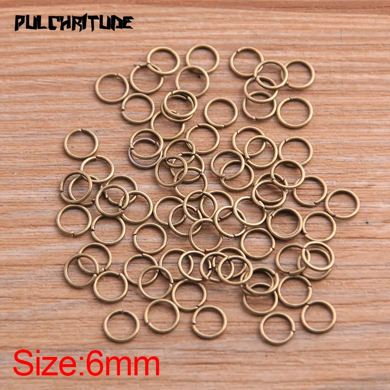 100pcs 2020 New Product 6mm 7 Color Open Ring For DIY Necklace Bracelet Chain Fashion Jewelry Making Findings