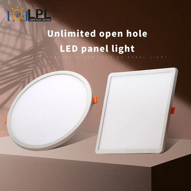 

LED Panel Light Ultra Thin Recessed Led Downlights 6W 8W 220V 230V Round Square Shape Led Spotlight Panel Lamp