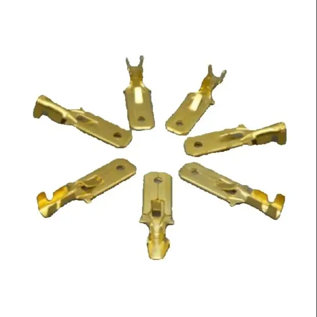 

shhworldsea 2000pcs 6.3mm male Crimp Terminal Spade Connector