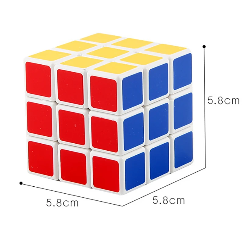 Cube magique tridimensionnel pour enfant, jouet créatif de 5.7cm, cadeau d'anniversaire amusant, 1 pièce