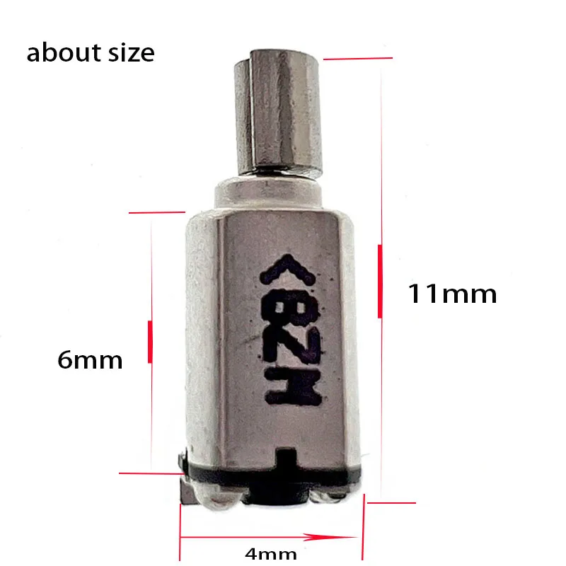 10PCS Micro DC 1.5V-3V Ultra-Mini Rotor Motor  SMD Plug Vibration Head Precision Vibrator Motor High Quality