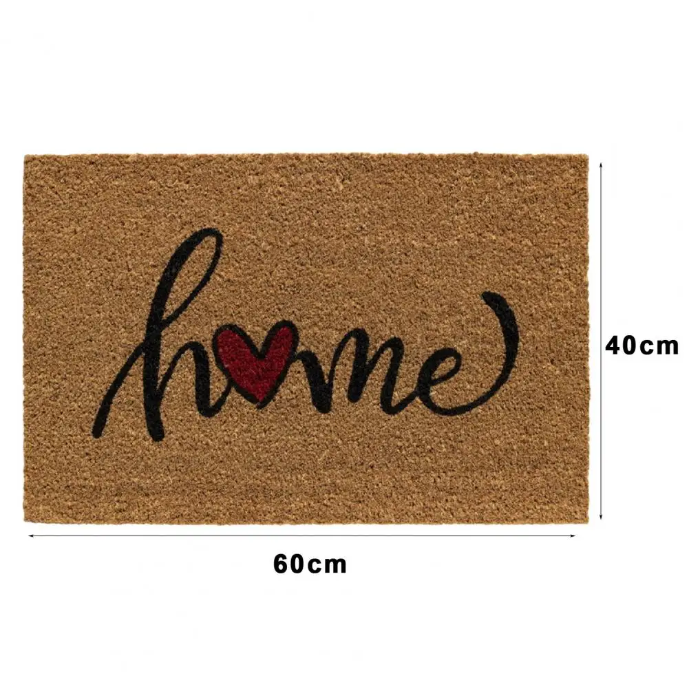 60*40cmv Floor Mat Anti-Slip Door Mat Letter Printing Entry Door Carpet Coir Doormat Gifts For Outdoor Indoor Guesthouse Decor