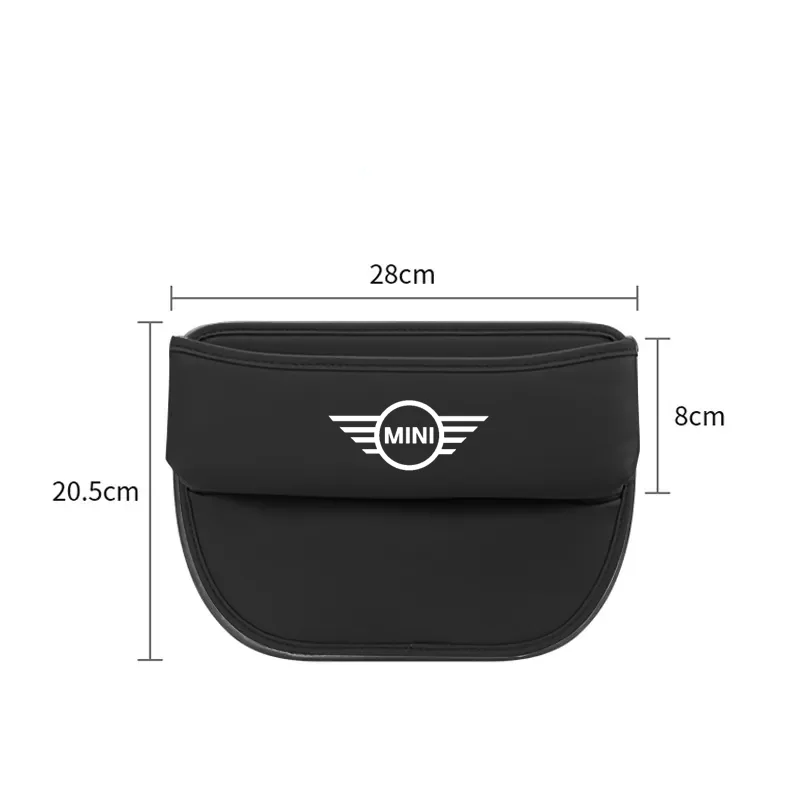 Auto Seat Gap Storage Box Leather Car Seat Organizer Holder For Mini Cooper Countryman Clubman R55 R56 R60 F54 F55 F56 F60