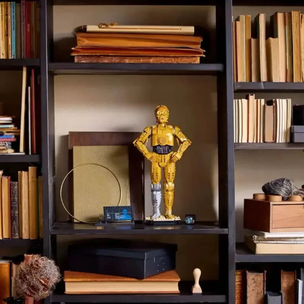 1140 قطعة MOC 75398 حروب الفضاء C-3PO Droid الشكل عمل نموذج اللبنات ديكور المنزل الجمعية ألعاب تعليمية هدية للأطفال