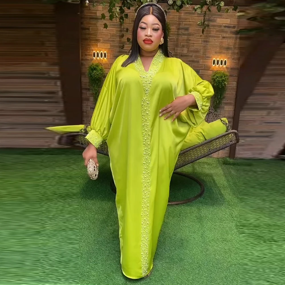 MD Plus Size Dresses For Women 2023 Dubai African Abayas Wedding Party Long Sleeve Robe Turkey Wears Boubou Femme Style Africain