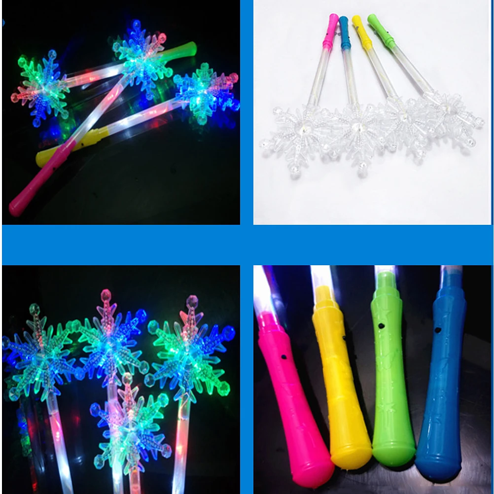 

8pcs Glow Sticks LED Light Fluorescent Sticks for Concert Party Wedding Portable Bright PP Material Christmas New