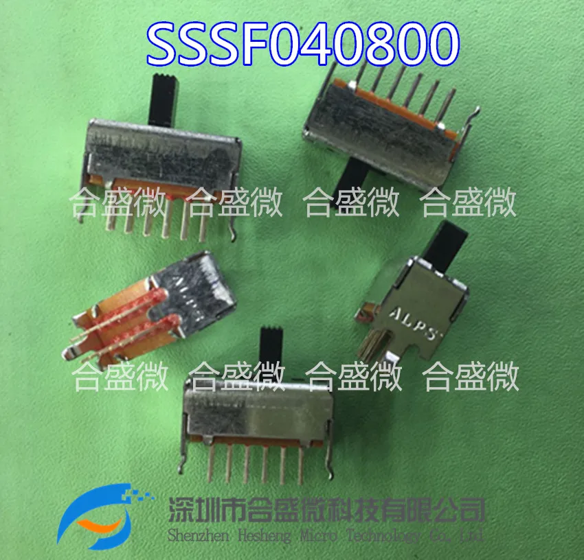 Japan Alps Switch geser Sssf040800 steker LANGSUNG 12 kaki 2-gigi sakelar pengalih panjang pegangan vertikal 6mm