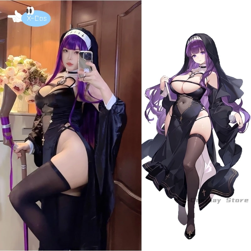 Kostum Cosplay Fern Anime Frieren melebihi perjalanan gaun seksi ujung seragam mewah pakaian Cos wanita pesta Halloween doujai
