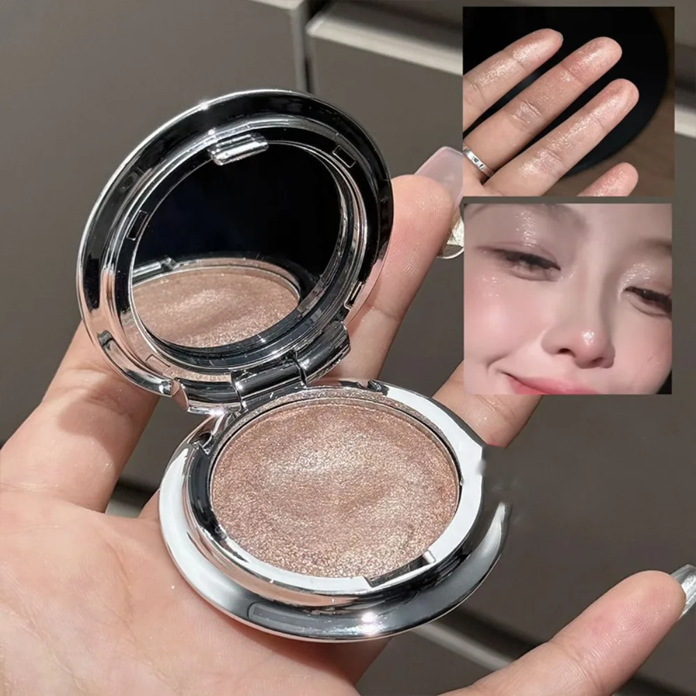 グリッターシャイニングアイシャドウパレット光沢のある長期的なモノクロ高光沢ペースト明るくアイメイクグリッターハイライター