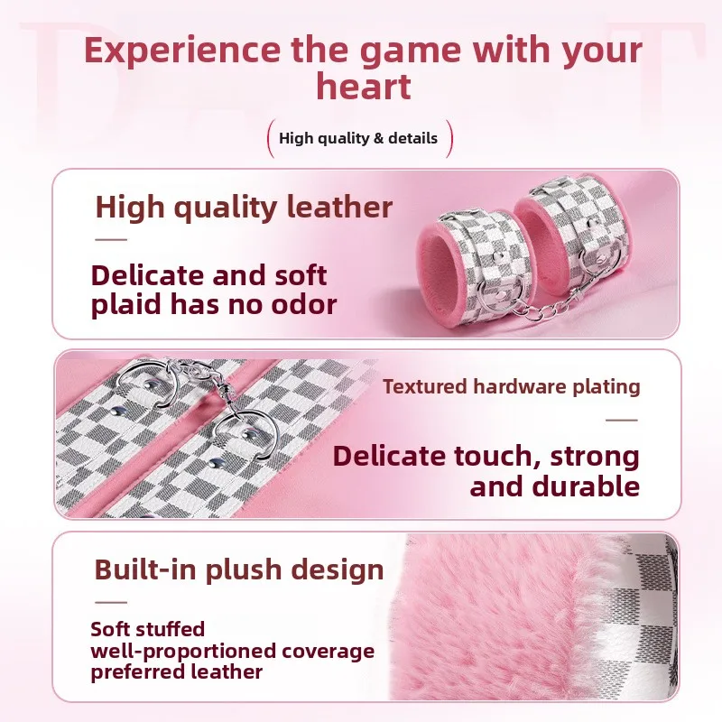 Zestaw 10 elementów SM z wzorem liczi, damskie rekwizyty erotyczne SM, zabawki erotyczne do seksu na łóżku dla dorosłych.