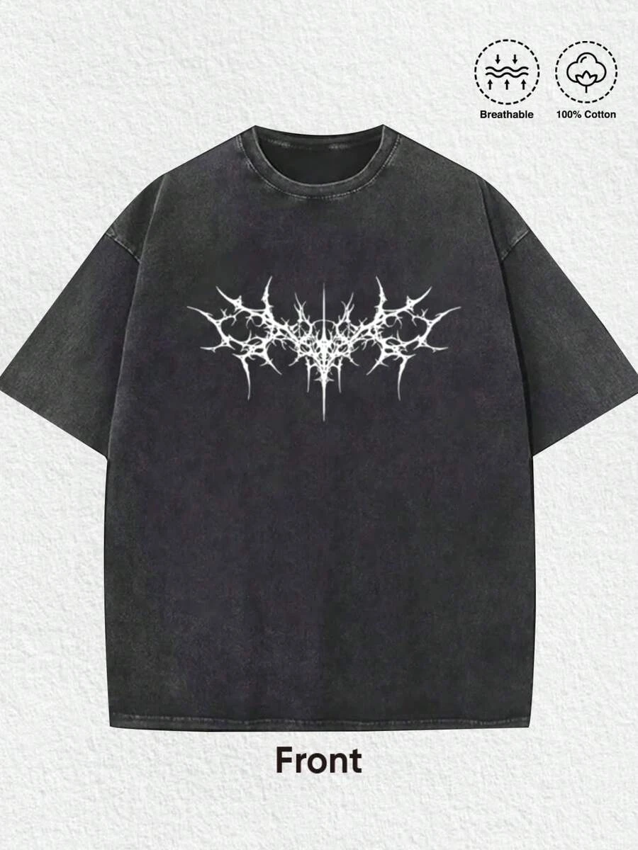 The Retro and Breathable Cotton T-shirt with The 