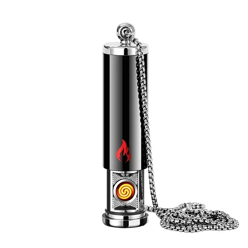 Outdoor Creative Tungsten Lighter Intelligent Voice Control Ignition USB Charging Windproof Cigarette Lighter Men's Gifts