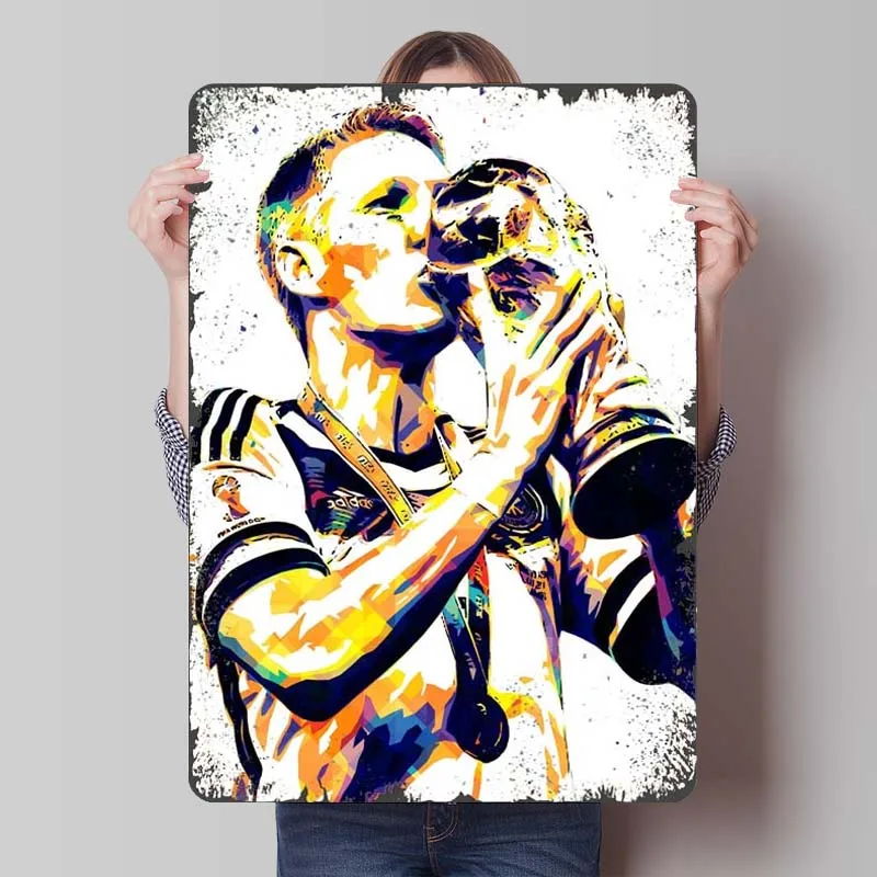 Bastian Schweinsteiger Metal Sign Sports Poster Vintage Home Decor Items Custom Tinplate Signs for Wall Art Decoration Man Cave