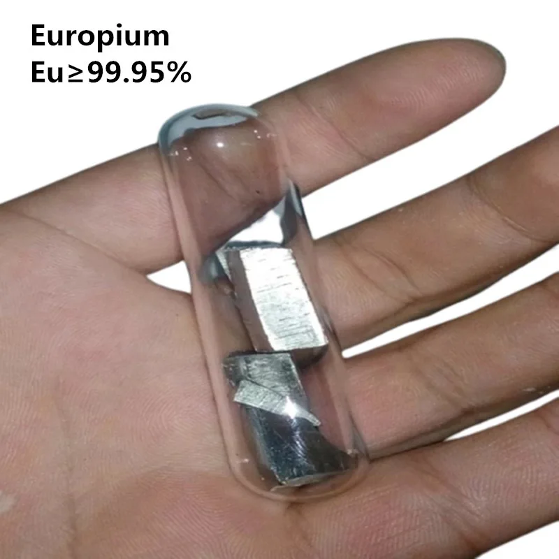 

Europium Eu Metal Block 10g Sealed in A Glass Bottle