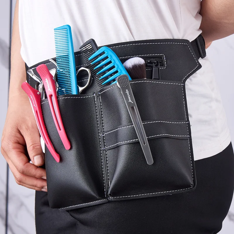 

PU Leather Haircut Scissors Bag Hairdersser Waist Shoulder Bag Pouch Bags Hairdressing Hairstyling Scissors Case Holster Tools