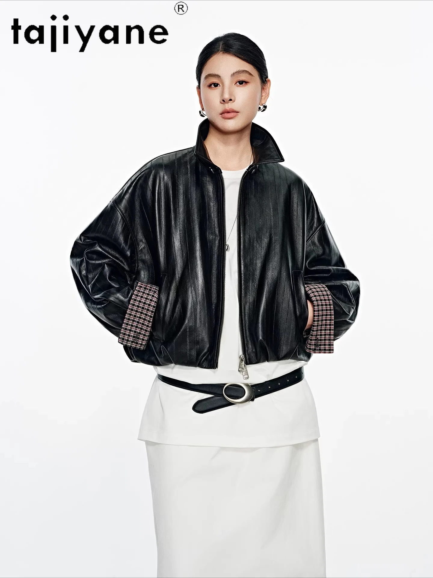 TAJIYANE Top-Layer Sheepskin Leather Jackets Women Premium Spring Short Coats Genuine Leather Jacket 2026 Woman Clothes дубленка