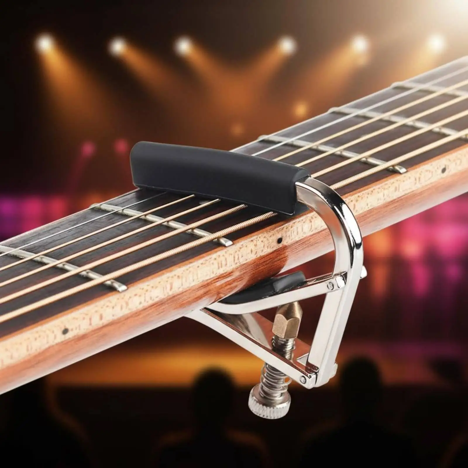 Industrial Capo Secure Hold Guitar Accessory Capotraste for Acoustic Guitar Studio Rehearsal