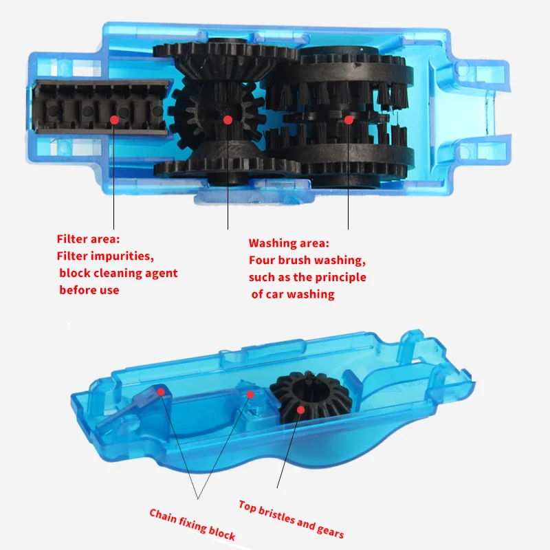 Bike Chain Brush Cleaning Kit Chain Cleaner Clean Bike Protector oil Bike chain suitable for mountain bike accessories