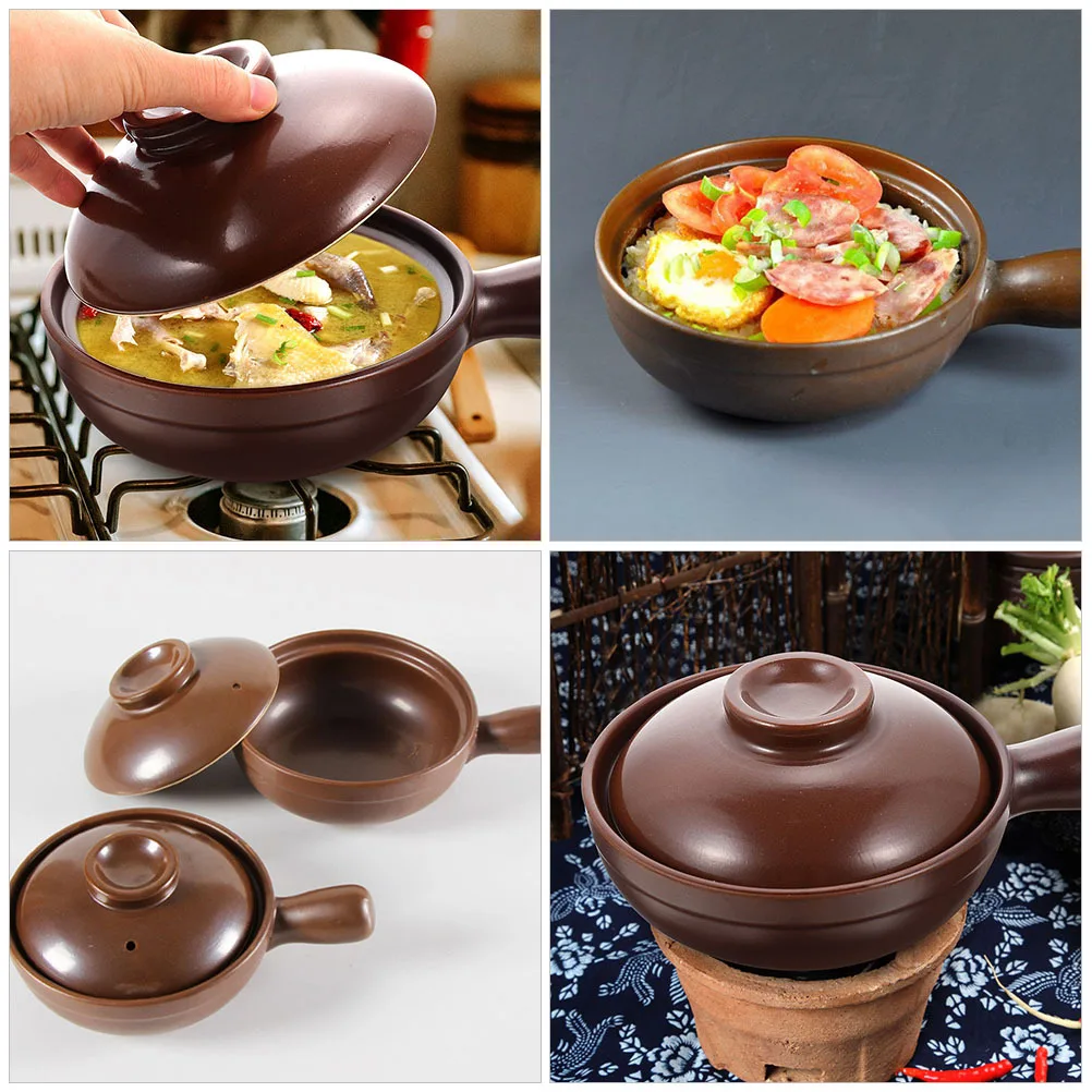 

Lithium Ceramic Pot High Temperature Resistant Cooking Rice Soup Casserole Stew Pot Household Kitchenware Household Kitchenware